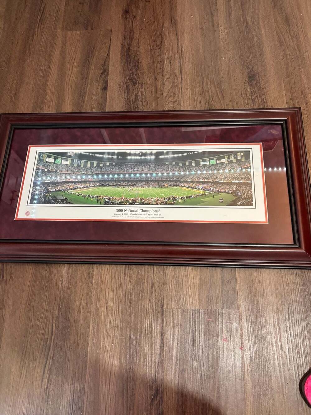 Florida State Seminoles 1999 National Champions Framed Panoramic Photo